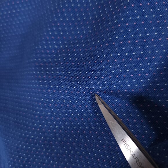 Carbon2Cobalt Pointillism Button Down Shirt Mens Large Blue 100% Cotton 133359 - Picture 6 of 15